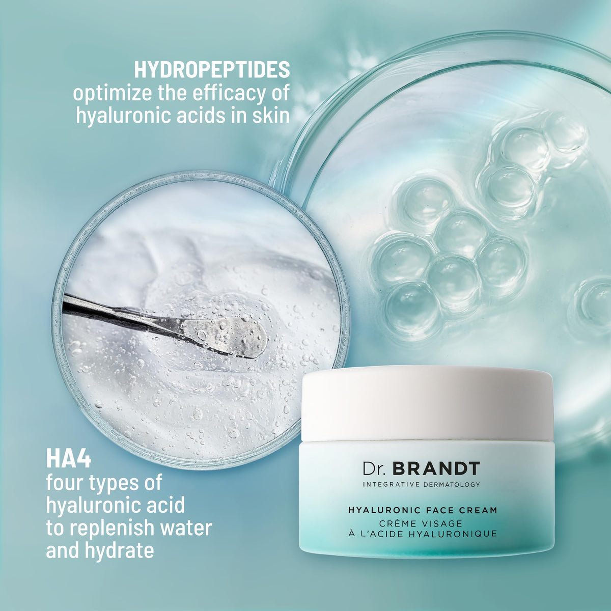 Dr. Brandt cream layered over serum in morning routine for long-lasting hydration