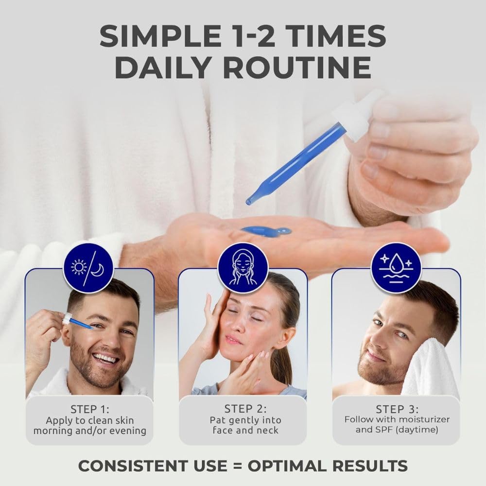 Dr. Brenner serum on vanity applied to skin indicating easy layering benefit