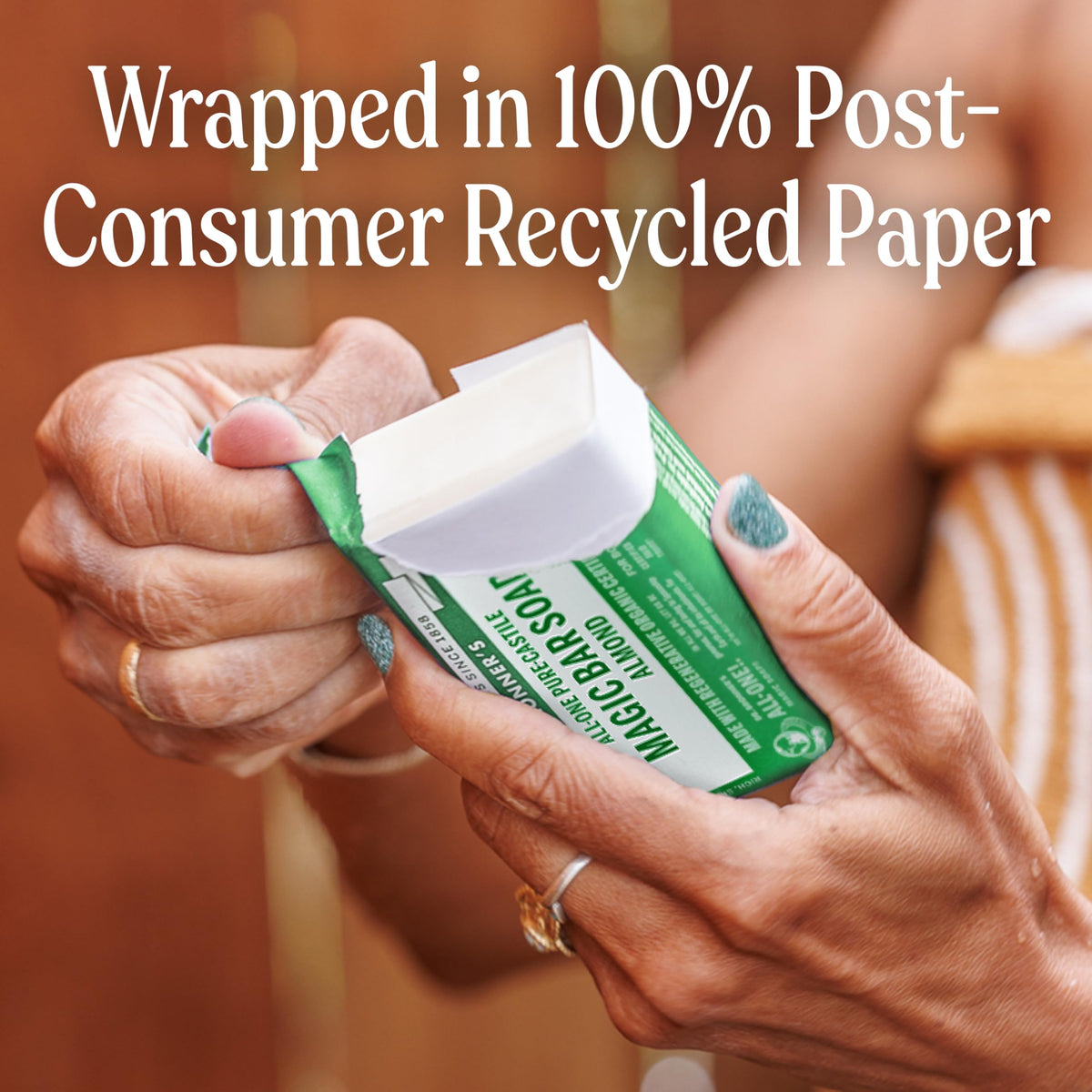 Dr. Bronner's used as shampoo bar demonstrating multipurpose hair cleansing