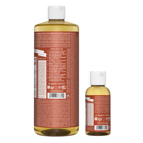 Dr. Bronner's 2 oz eucalyptus travel bottle ready for carry-on convenience
