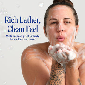 Dr. Bronner's label details with ingredient and organic certifications for transparency
