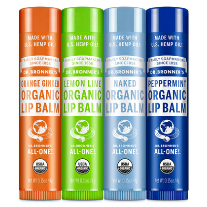 Dr. Bronner's front packaging variety pack shows four sticks and convenience