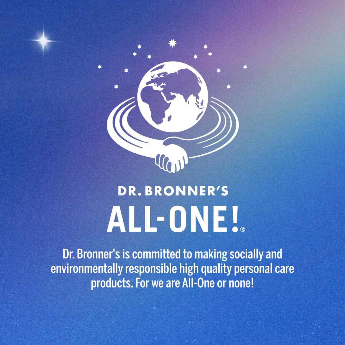 Dr. Bronner's tube on bathroom shelf styled with towels showing everyday routine benefit