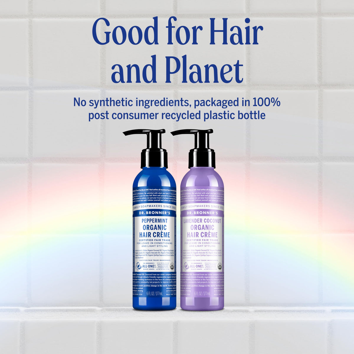 Dr. Bronner's product on shelf demonstrating natural bathroom-ready option