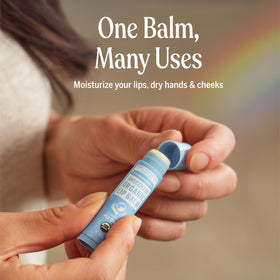 Dr. Bronner's ingredient selection with beeswax and oils highlighting organic, clean formula