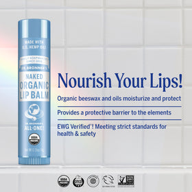 Dr. Bronner's tube close-up illustrating label clarity and compact, pocket-friendly design