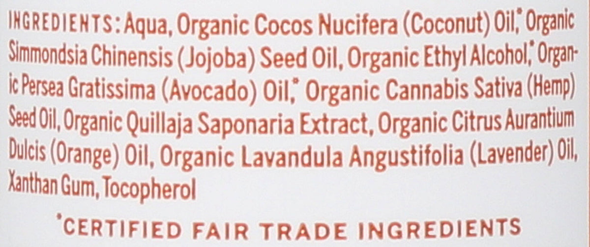 Dr. Bronner's lotion pouring from bottle to show lightweight, non-greasy finish benefit