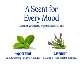 Dr. Bronner's peppermint cream applied in hand for easy styling