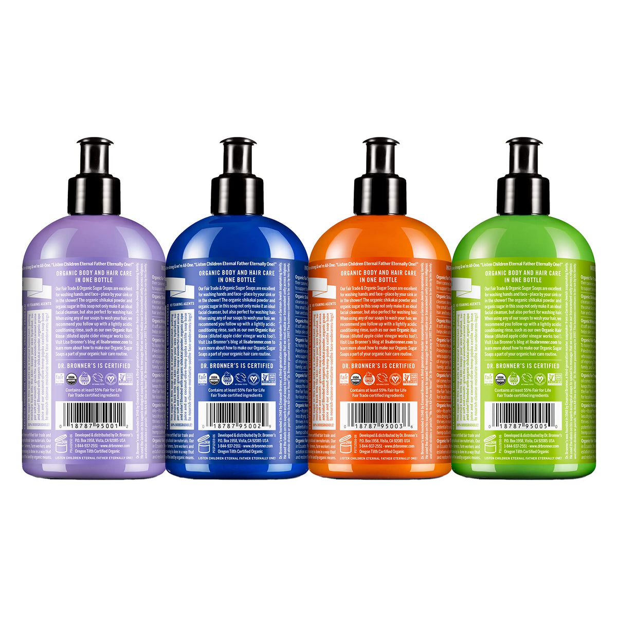 Dr. Bronner's peppermint being poured showing refreshing foam and energizing feel