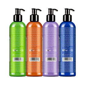 Dr. Bronner's lotion pump and creamy texture highlighted for quick absorption