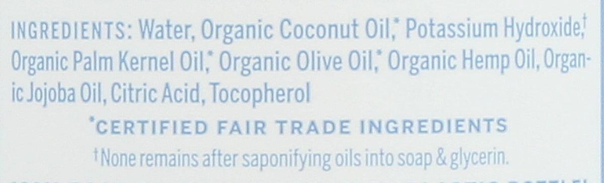 Close-up foam texture from Dr. Bronner's soap showing gentle lather and soft cleansing