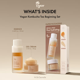 Dr.Ceuracle essence pouring drop closeup demonstrating balanced oil-water hydration
