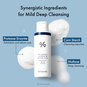 Dr.Ceuracle foam in hand demonstrating effective morning lather