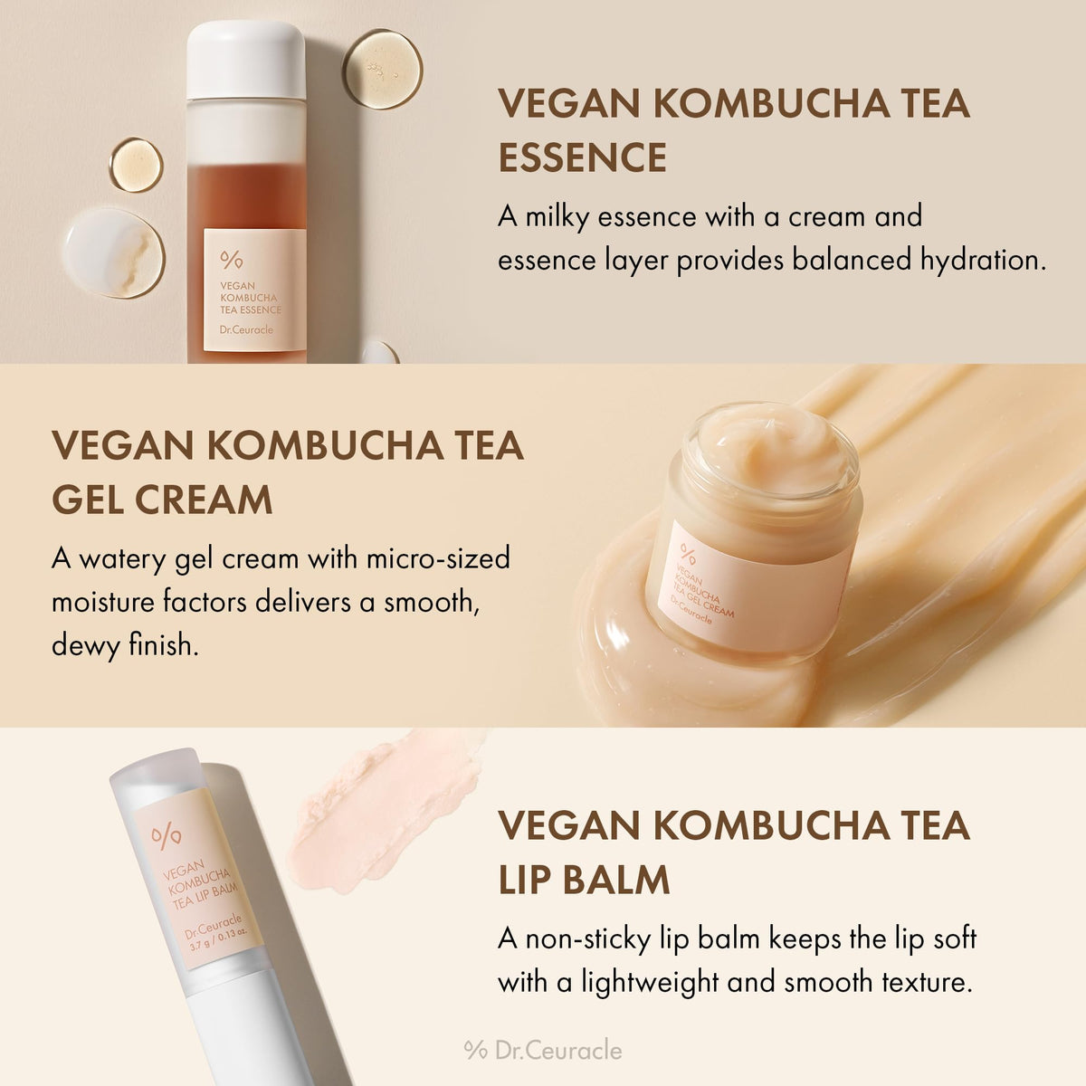 Dr.Ceuracle gel cream open jar with spoon demonstrating silky gel hydration