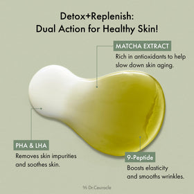 leegeehaam Dr.Ceuracle pouring essence onto hand, easy application and patting
