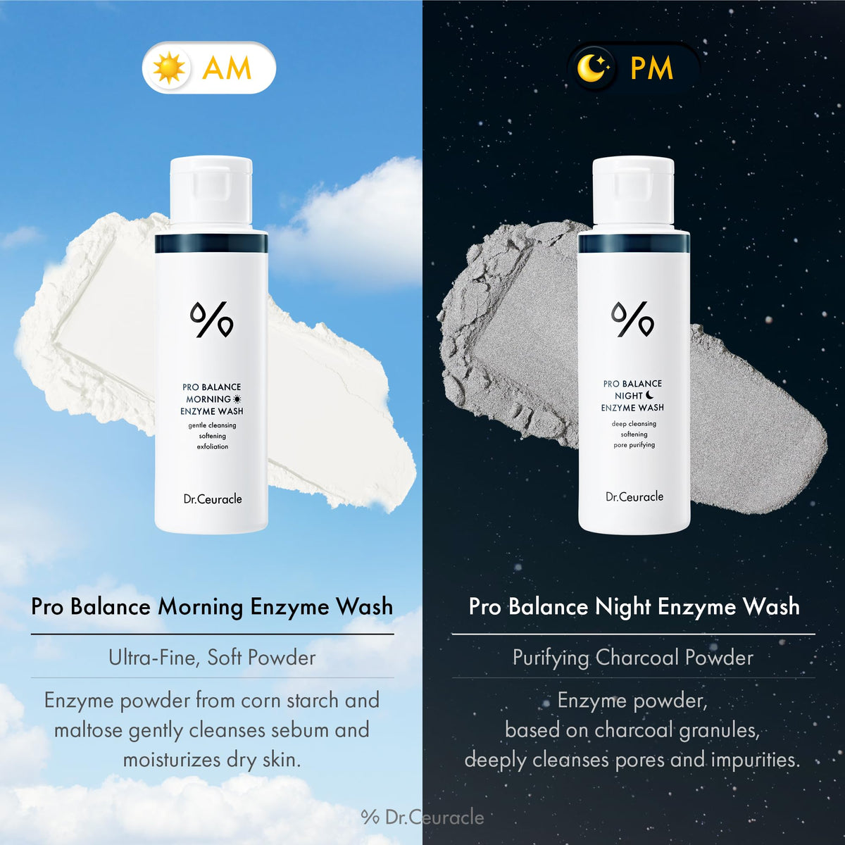 Dr.Ceuracle label close-up highlighting enzyme and probiotic ingredients