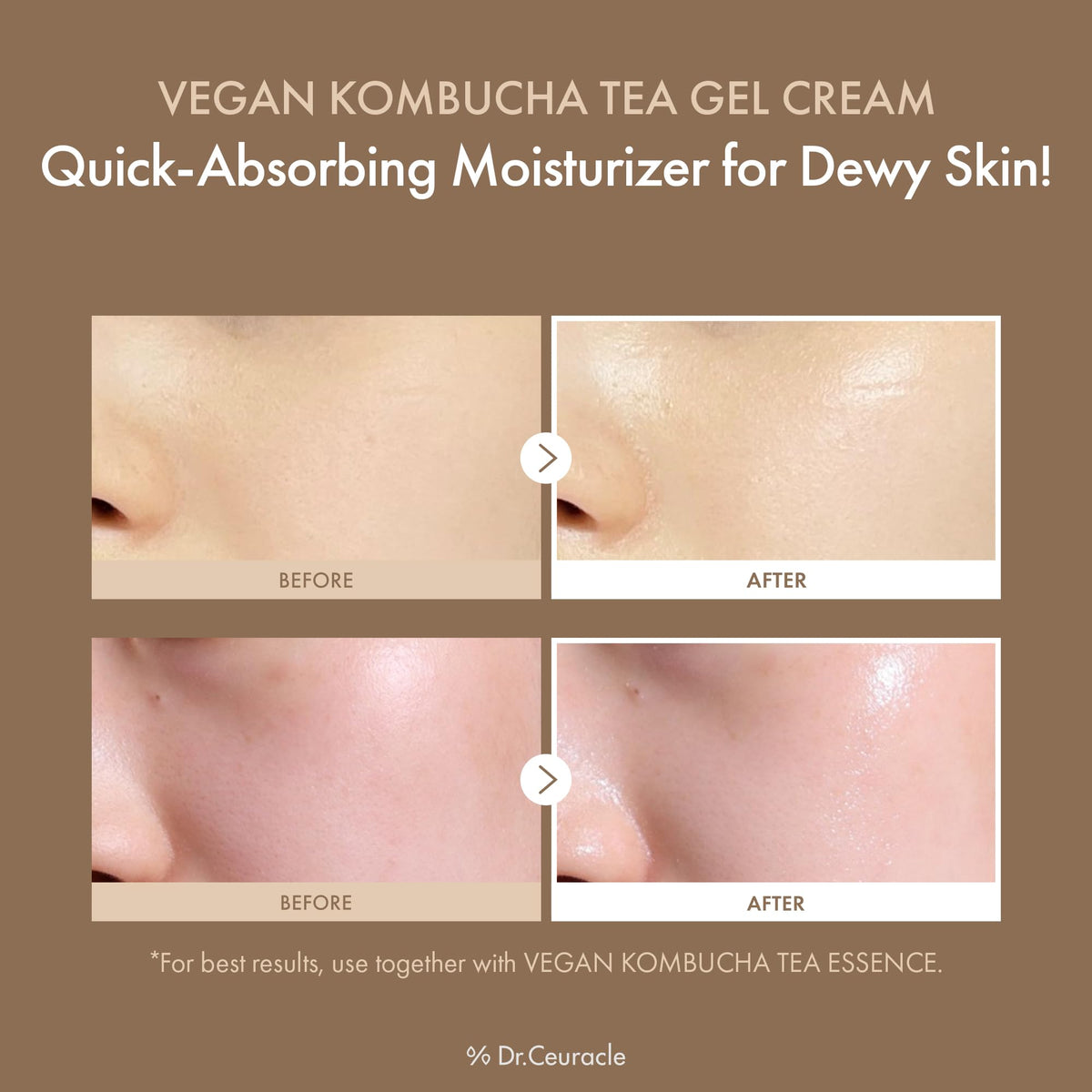 Dr.Ceuracle open jar texture close-up highlighting watery gel and quick absorption