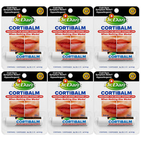 Dr. Dan's Cortibalm front packaging showing compact therapeutic balm and benefits