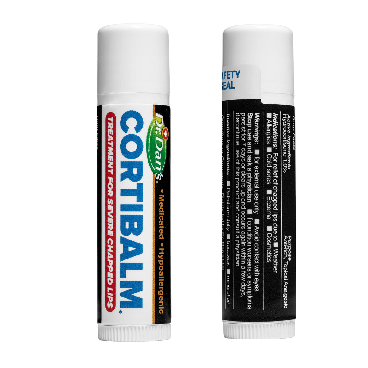 Dr. Dan's Cortibalm in winter setting showing brand protection against cold weather