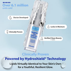 Dr. Denese ceramide ingredient visual highlighting barrier-supporting benefits for hydrated skin