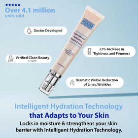 Dr. Denese label with ingredient highlights showing ceramides and retinol benefits