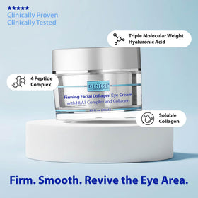 Dr. Denese hand applying a small cream amount to fingertip showing easy, controlled use