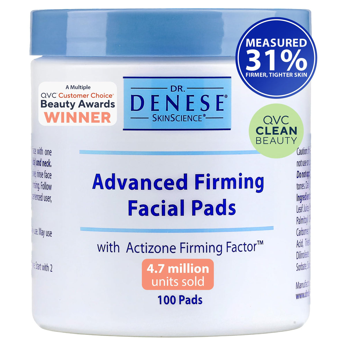 Dr. Denese front packaging showing product benefits and count for clear identification
