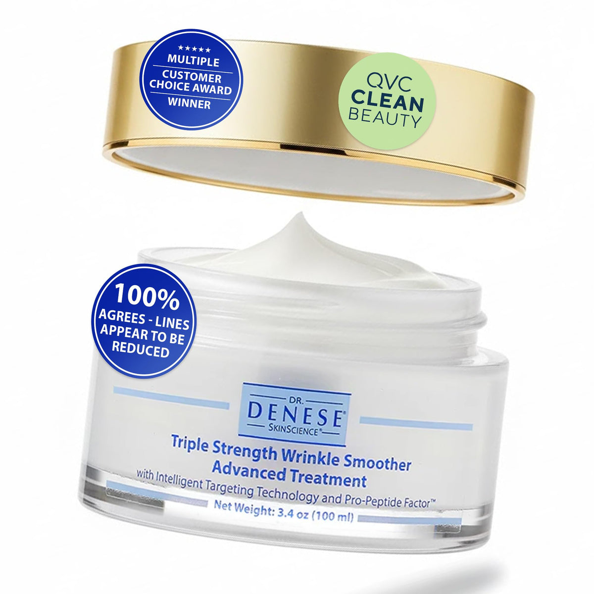 Dr. Denese front jar showing product branding and elegant packaging benefiting nightly repair