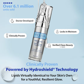 Dr. Denese serum texture close-up demonstrating lightweight absorption