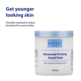 Dr. Denese ingredient flatlay highlighting vitamin C and peptides for brighter skin