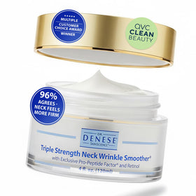 Dr. Denese jar front view showing packaging and firming cream benefit