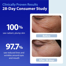 Dr. Denese travel size held in hand to demonstrate compact 0.5 oz portability and on-the-go use