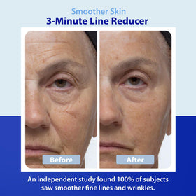 Dr. Denese pump dispensing serum demonstrating easy application