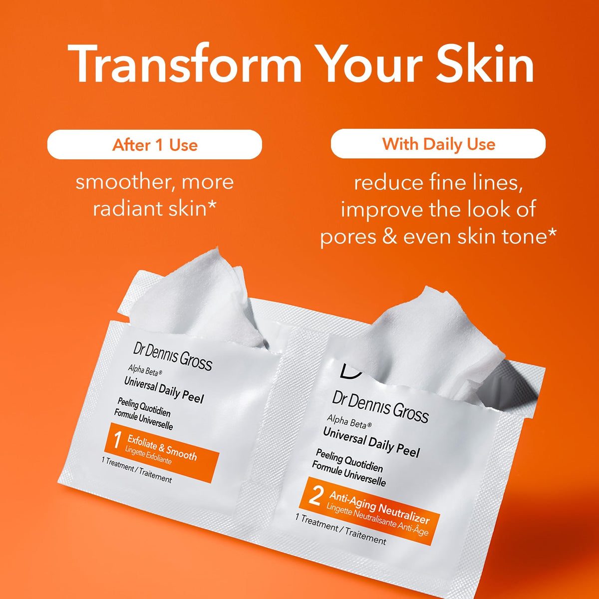Dr Dennis Gross open box with 30 treatments displayed and convenience