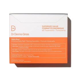 Dr. Dennis Gross front packaging showing two-step peel and 60 treatments for convenience