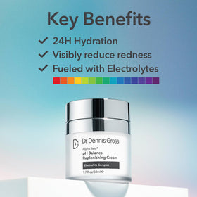 Dr Dennis Gross open jar cream texture showing lightweight gel-cream benefit cooling