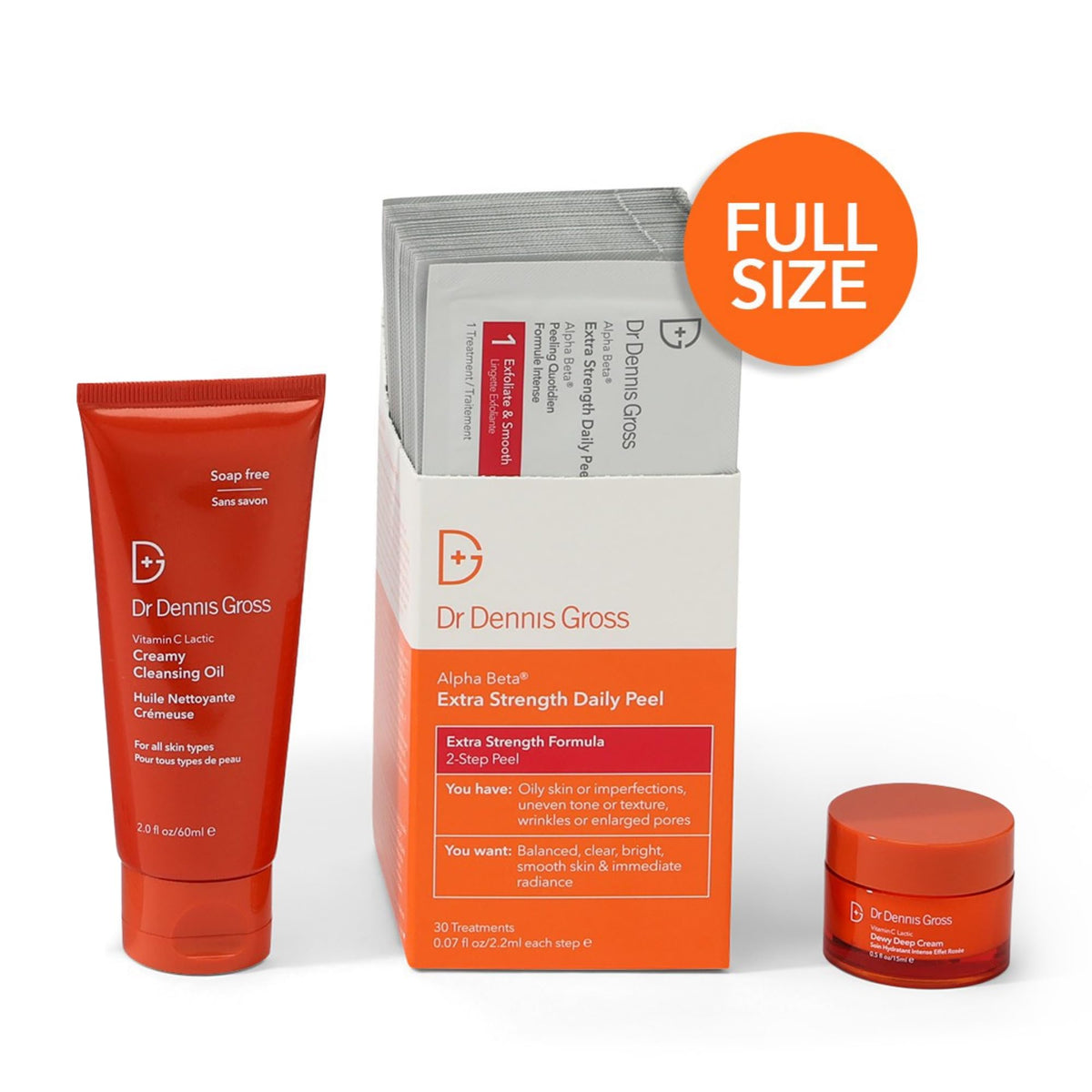 Dr Dennis Gross Alpha Beta Peel bottle close-up showing clinical texture