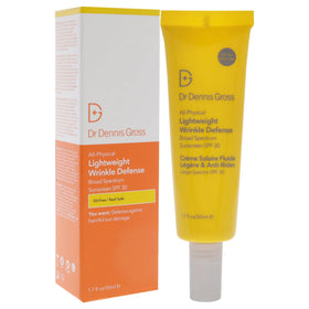 Dr Dennis Gross applied under makeup demonstrating smooth layering benefit
