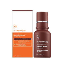 Dr Dennis Gross before-and-after texture composite illustrating smoother-looking skin