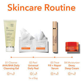 Dr Dennis Gross DermInfusions Fill + Repair Serum dropper showing concentrated repair