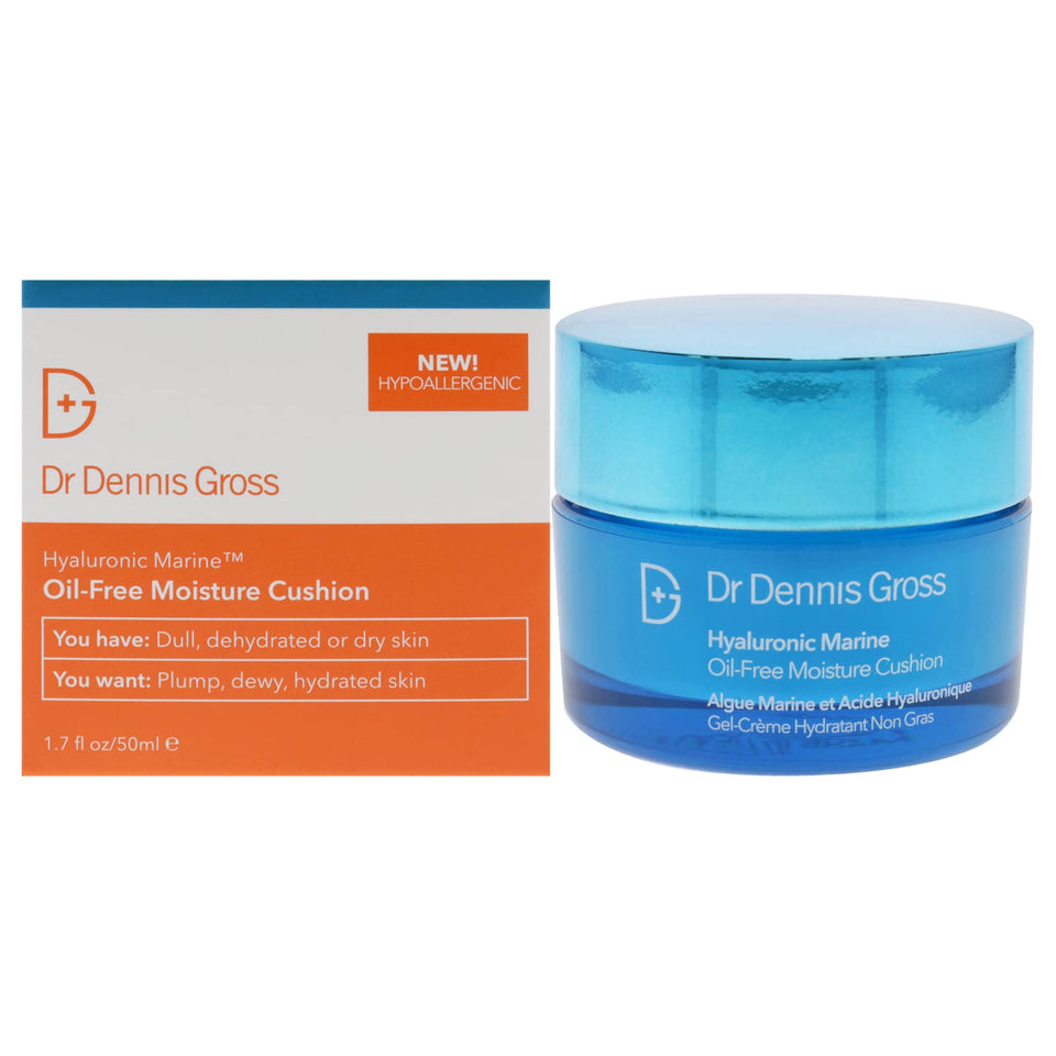 Dr Dennis Gross jar front view showing product and label, highlighting brand hydration benefits