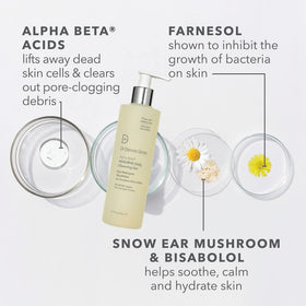 Dr Dennis Gross gel texture close-up showing lightweight consistency for gentle cleansing