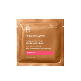 Dr. Dennis Gross towelettes removed from pack for quick use