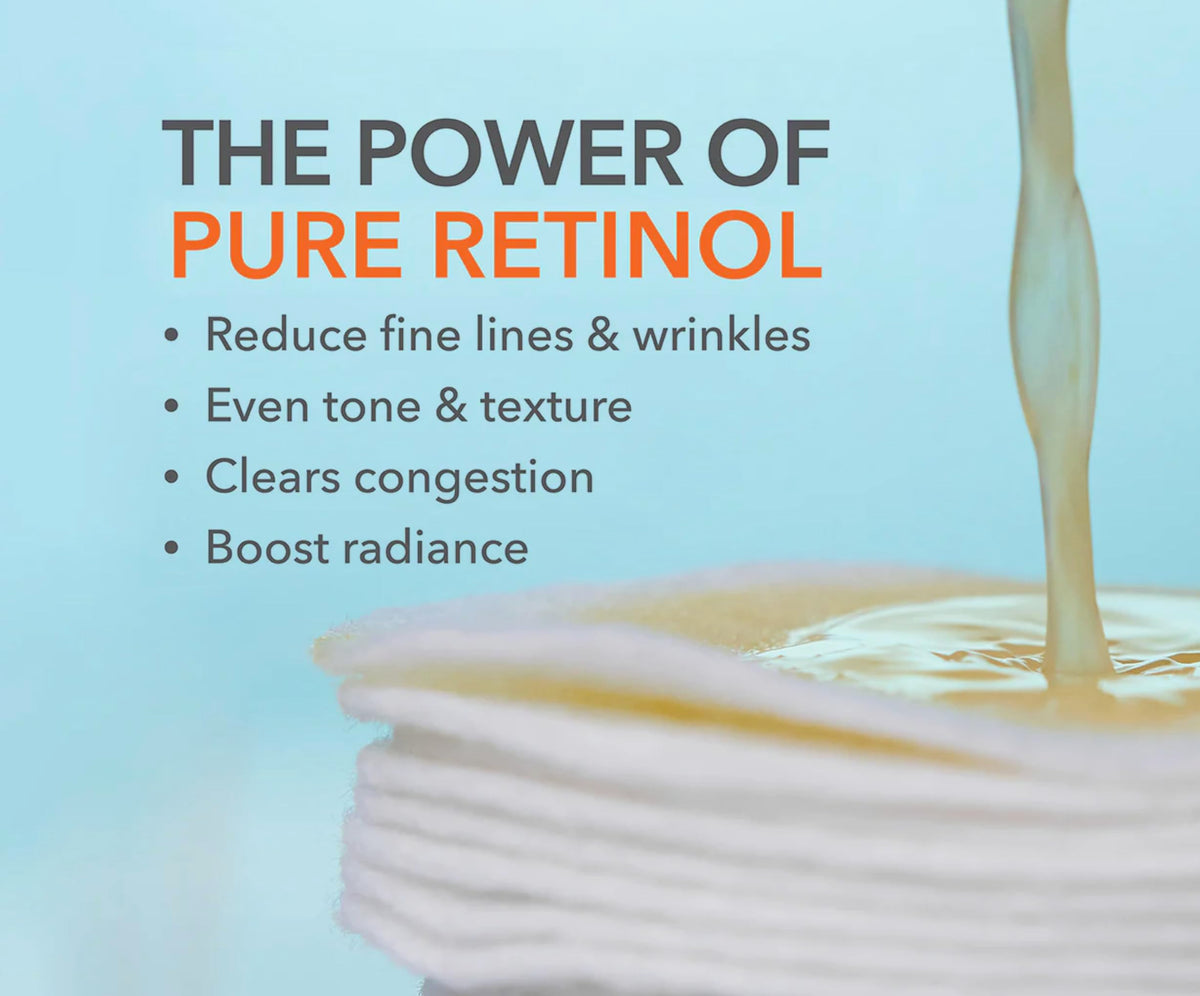 Dr Dennis Gross pad soaked texture close-up showing liquid retinol balance