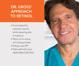 Dr Dennis Gross pad staged with moisturizer showing hydration and barrier support