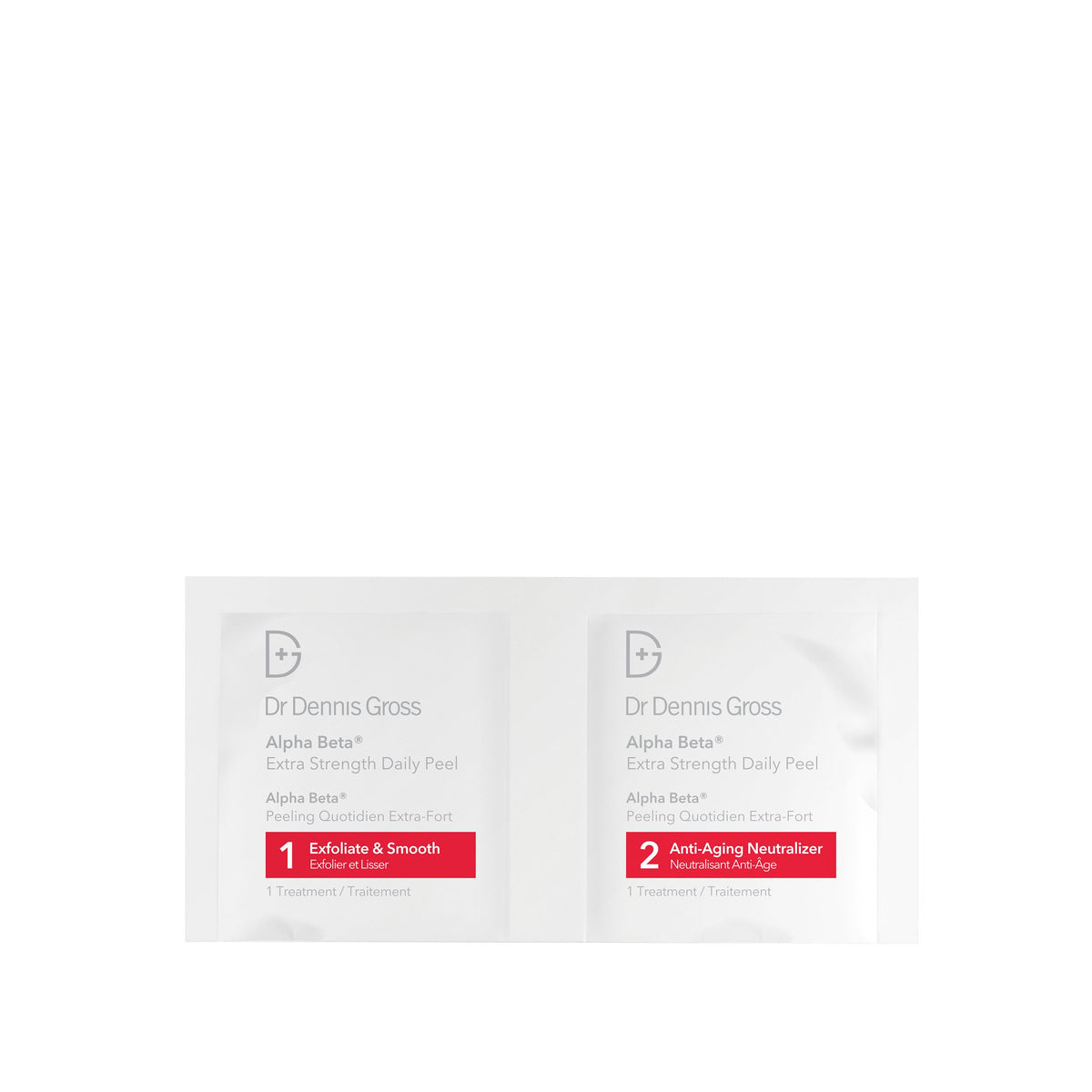 Dr Dennis Gross close-up of two-step towelette texture displaying effective exfoliation