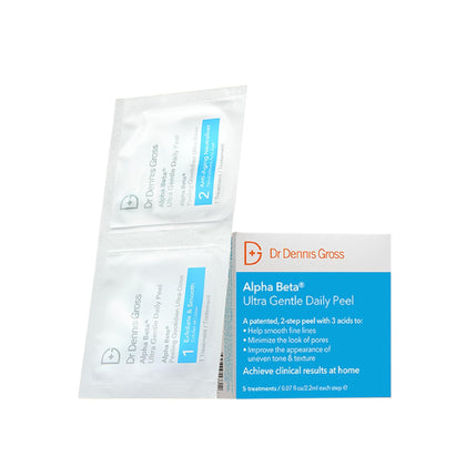 Dr. Dennis Gross front packaging showing gentle peel benefits