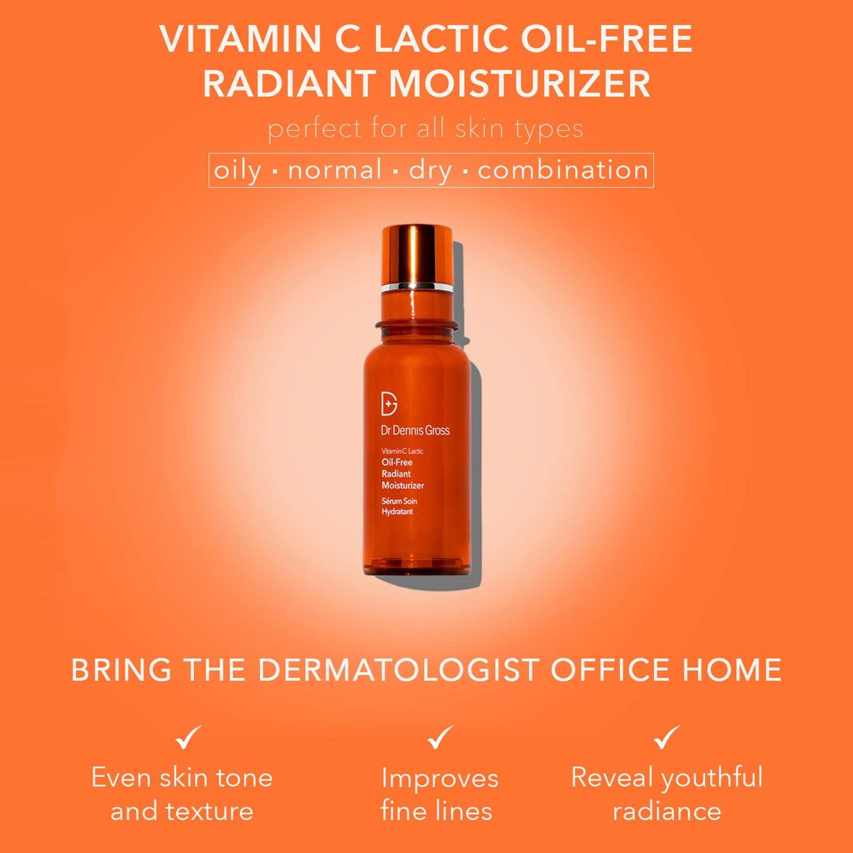 Dr Dennis Gross pump dispensing serum-like moisturizer for hygienic use