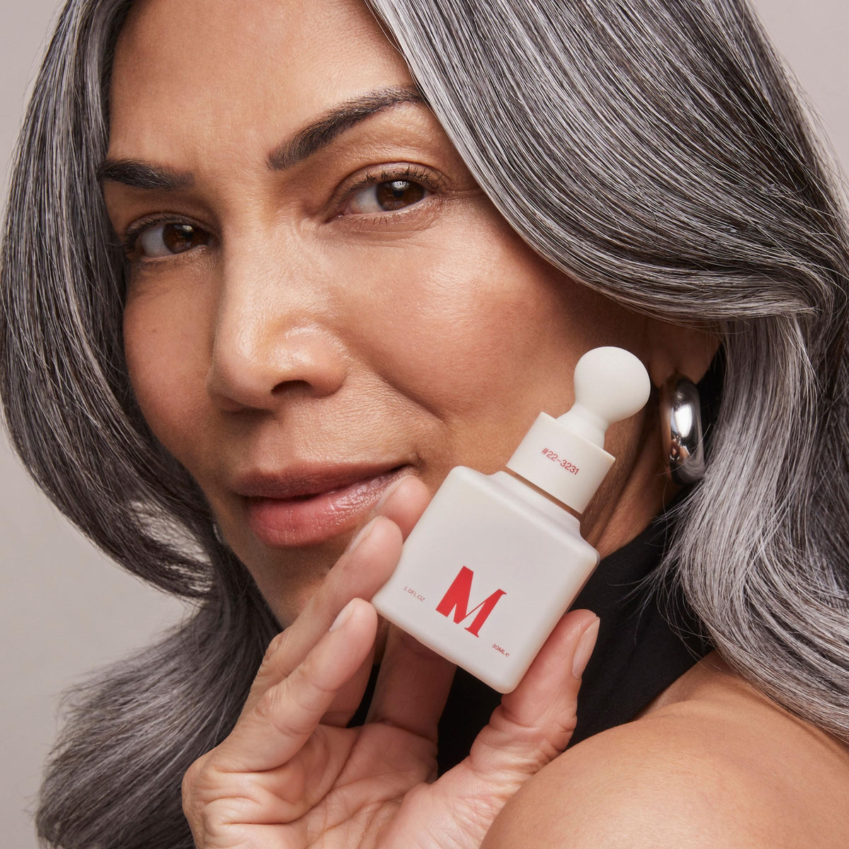 Dr. Diamond's Metacine before and after skin samples showing improved texture