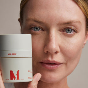 Close-up comparison showing refined texture after using Dr. Diamond's Metacine
